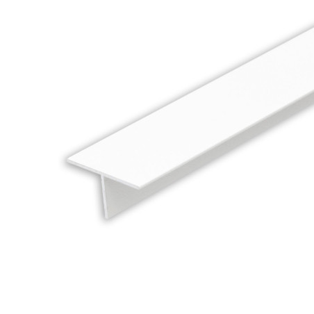LED Trockenbau T-Profil 12, weiß RAL 9003 200cm