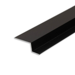 LED Trockenbau S-Profil 12, schwarz 9005 200cm