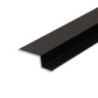 LED Trockenbau S-Profil 12, schwarz 9005 200cm