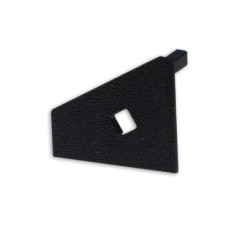 Endkappe EC111R schwarz für Profil CORNER18 mit Kabeldurchführung, rechts 1 STK