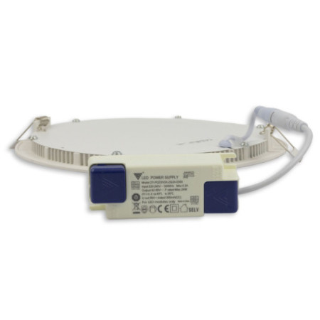 LED Downlight, 24W, rund ultraflach weiß, 300mm, ColorSwitch 3000|3500|4000K, dimmbar