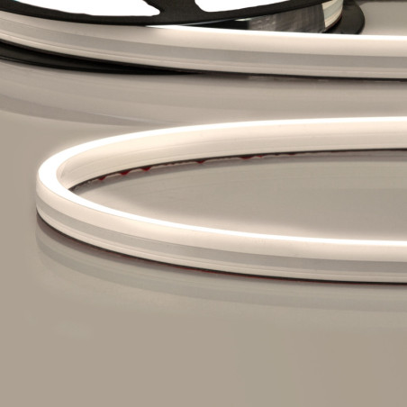 LED NEON930 Flexband B08H12, 24V DC, 12W, IP67, 3000K, 5m Rolle, 140 LED/m, inkl. Montageclips