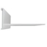 Regalausleger 170 für Versa Wandprofile, Traglast 25kg, Aluminium, weiß, 62cm