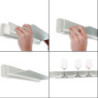 Regalausleger 170 für Versa Wandprofile, Traglast 25kg, Aluminium, weiß, 62cm