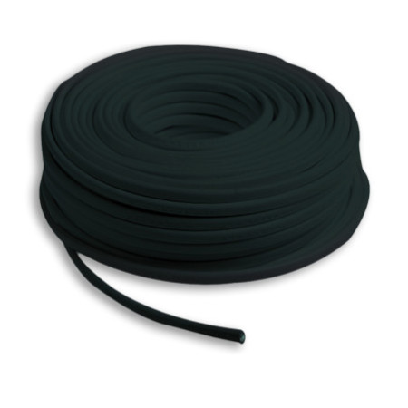 Kabel PUR ummantelt schwarz, 2x0,5mm² H05BQ-F, Meterware