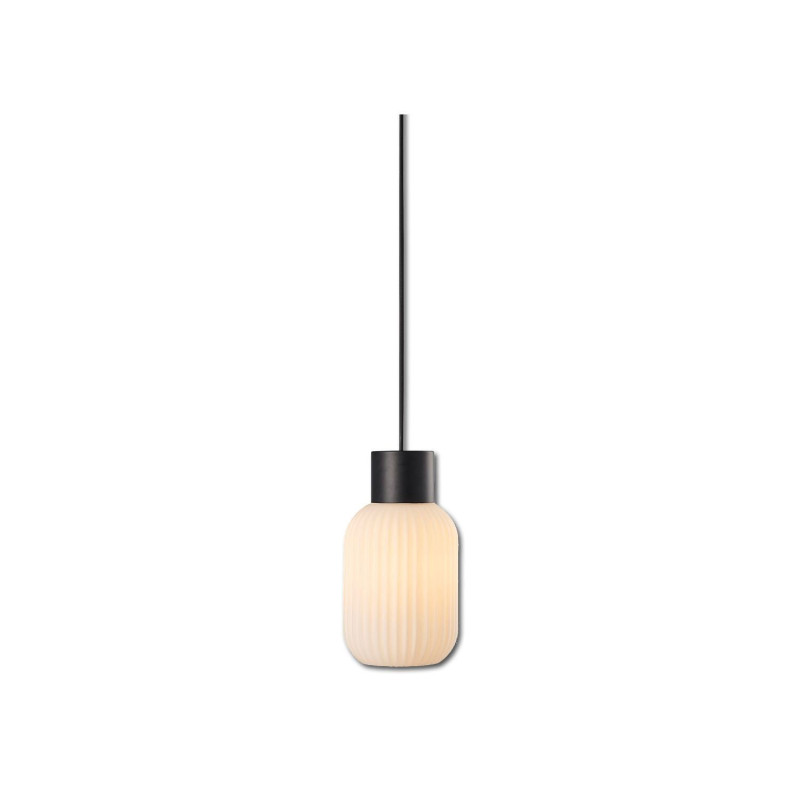 Pendelleuchte, white Glas, schmal, E27, 50-300cm, exkl. Leuchtmittel, exkl. Baldachin