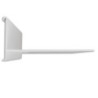 Regalausleger 170 für Versa Wandprofile, Traglast 45kg, Aluminium, weiß, 122cm