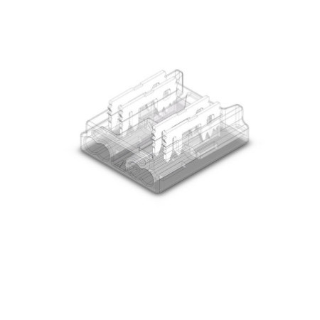 Kontakt-Kabelanschluss (max. 5A/0,5qmm) K2-410-COB für 4-pol. IP20 Flexstripes mit Breite 10mm