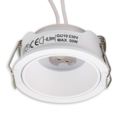 Einbaurahmen für MR11/GU10 Mini Spots, rund, weiß