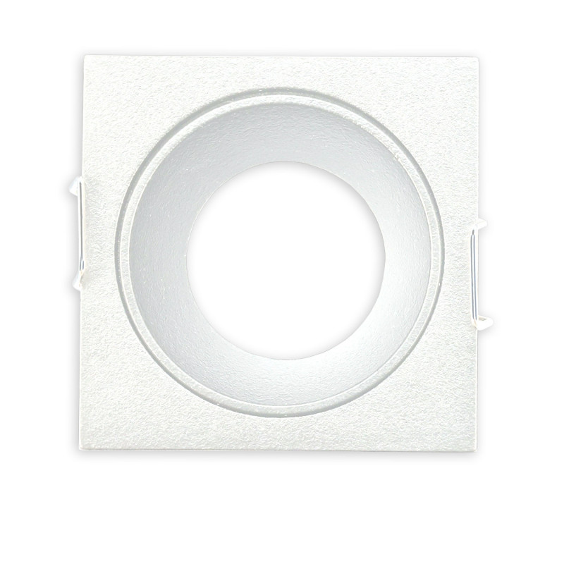 Einbaurahmen für MR11/GU10 Mini Spots, eckig, weiß