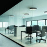 LED Deckenleuchte UGR unter 19 2H, schwarz, 30W, IP44, DN400, ColorSwitch 2700|3000|4000K, DALI dimmbar