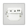 LED Wandeinbauleuchte Sys-Wall68 230V, PIR Master/Slave, 3W, 3000|4000|6000K, exkl. Dose/exkl. Cover