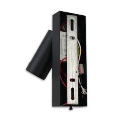 LED Leseleuchte, 4,5W, schwarz, mit USB-A und USB-C Ladebuchse, 3000K