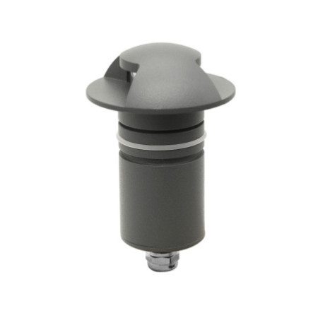 LED Bodeneinbaustrahler, rund 2SIDE 60mm, schwarz, 12-24V, IP67, 3W, 60°, warmweiß