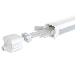 LED Linearleuchte XChange 120cm, IP66, PowerSwitch 25-40W, 160lm/W, 4000K, CRI80