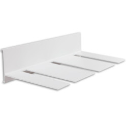 Glashalter für Versa Wandprofile, für 3-6 Weingläser, Aluminium, weiß, 31.5cm
