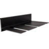 Glashalter für Versa Wandprofile, für 3-6 Weingläser, Aluminium, schwarz, 31.5cm