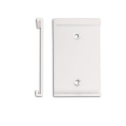 Wandmontageclip für Versa Wandprofil mit Hohlraum, weiß, 5cm