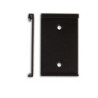 Wandmontageclip für Versa Wandprofil mit Hohlraum, schwarz, 5cm
