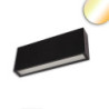 LED Wandleuchte anthrazit 10W, Up&Down, ColorSwitch 3000|3500|4000K, IP65, DALI DT6 dimmbar