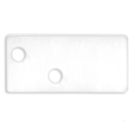 Endkappe EC95 Aluminium weiß RAL 9003 für Profil FURNIT6 S inkl. Schrauben