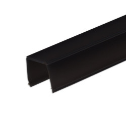 COVER schwarz/matt für Track48 Aufbauschiene flat (H25), 200cm, 0% Transmission