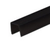 COVER schwarz/matt für Track48 Aufbauschiene flat (H25), 200cm, 0% Transmission
