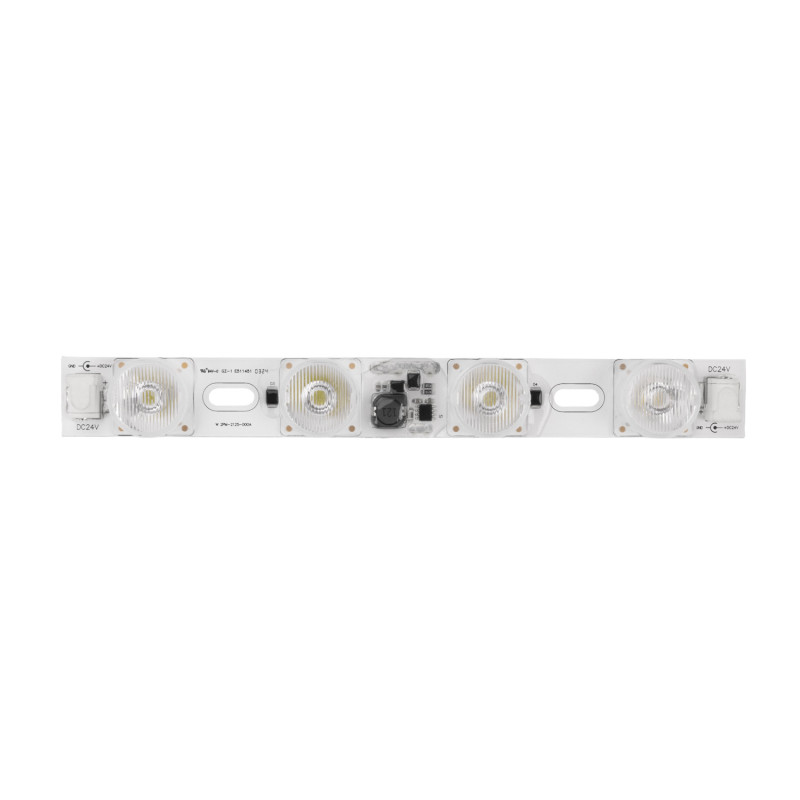 LED Modul für Lightboxen, 9x19°, 215x25x13,4mm, 24V DC, 7500K, 4 LEDs mit 3,5W/LED, IP20