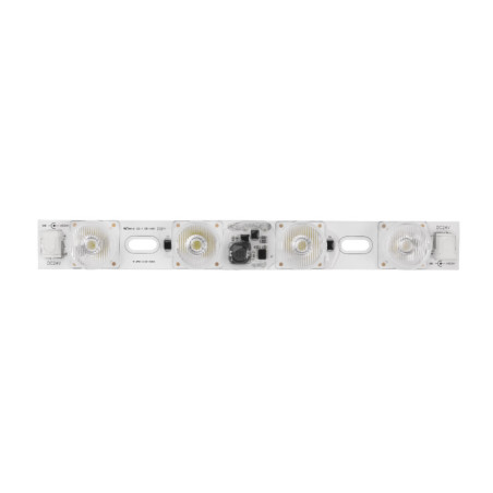 LED Modul für Lightboxen, 9x19°, 215x25x13,4mm, 24V DC, 7500K, 4 LEDs mit 3,5W/LED, IP20