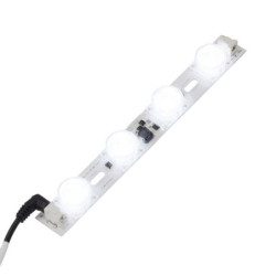 LED Modul für Lightboxen, 9x19°, 215x25x13,4mm, 24V DC, 7500K, 4 LEDs mit 3,5W/LED, IP20