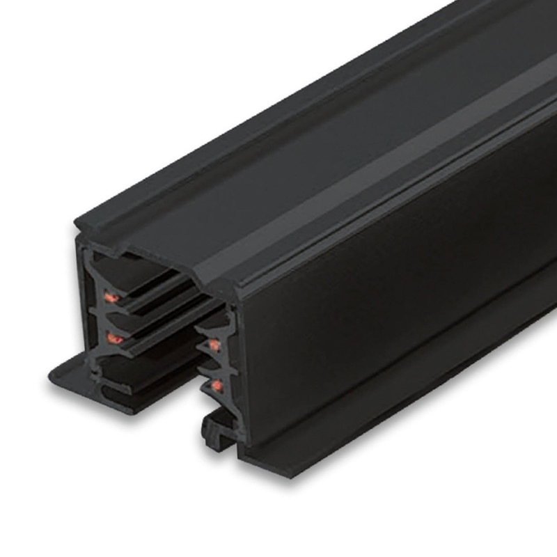 3-Phasen Classic Einbau-Stromschiene, 2m, schwarz