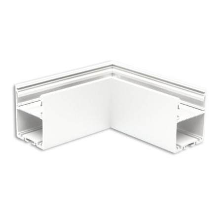 LAMP30V1 90° Eck, geschweißt, 120x120mm, weiß RAL 9003, exkl. Cover