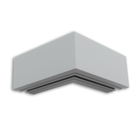 LAMP30V1 90° Eck, geschweißt, 120x120mm, silber pulverbeschichtet, exkl. Cover