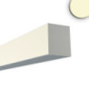 PROLAMP 40Dhm Aufbau Rechteck 124W weiß, 2000x2000mm, opal+, TRIAC dimmbar, 3000K, 6-teilig