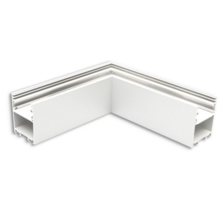 LAMP30V2 90° Eck, geschweißt, 120x120mm, weiß RAL 9003, exkl. Cover