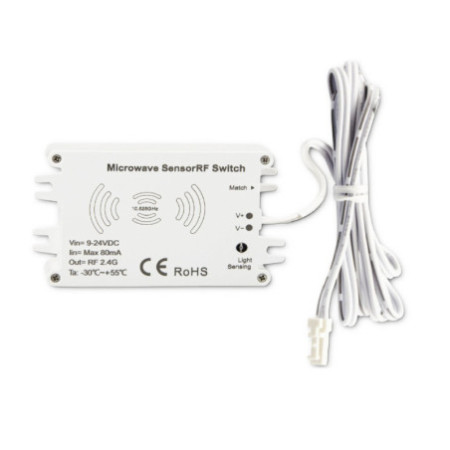 Sys-Pro Funk HF-Bewegungsmelder MiniAMP, 9-24V