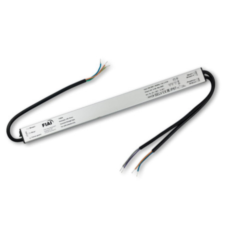 LED PWM-Trafo 24V/DC, 0-240W, Push/DALI-2 dimmbar, IP67, SELV, flach, ultraschmal