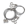 Y-Seilabhängung (2 Stk) mit Karabiner, Klappösen und Rutschklemme inkl. Stahlseil 1,5m