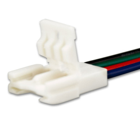 Clip-Kabelanschluss (max. 5A) C2-410 für 4-pol. IP20 Flexstripes mit Breite 10mm, Pitch über 8mm
