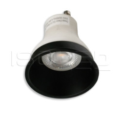 Cover für LED Spot und LED Modul SYS-GU10, schwarz matt, rückversetzt, UGR unter 12