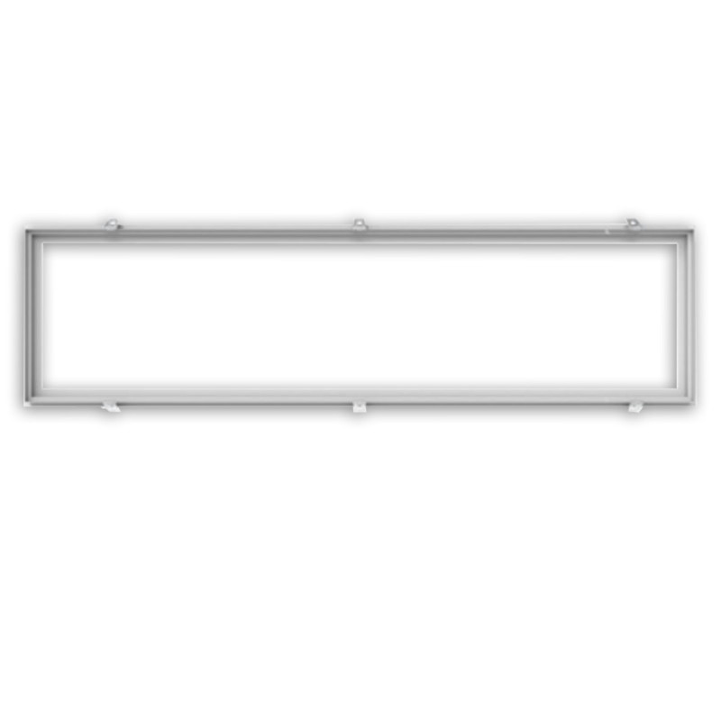 Einbaurahmen weiß RAL 9016, für LED Panels 308x1550, steckbare Schnellmontage