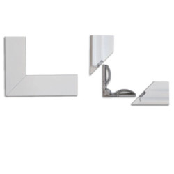 Einbaurahmen weiß RAL 9016, für LED Panels 308x1550, steckbare Schnellmontage
