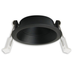 Einbaur. f. Einbaustrahler Back68&LED Modul SYS-GU10, schwenkbar, schwarz matt