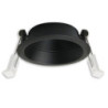 Einbaur. f. Einbaustrahler Back68&LED Modul SYS-GU10, schwenkbar, schwarz matt