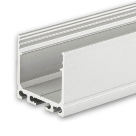 LED Aufbauprofil SURF20 Aluminium eloxiert, 200cm