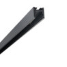 Gardinenprofil Curtain10 ONE FLAT, schwarz RAL 9005, 200cm