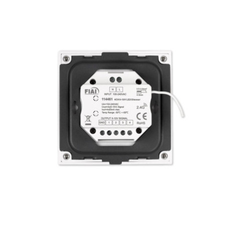 Sys-Pro 4 Zonen Einbau-Touch-Funk-Bedienung 4x0-10V Output,weiß, 100-240V