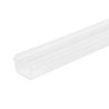 Gardinen-Inlay weiß, Innenformat B gleich 9.7 H gleich 6.5mm Schlitz 6mm, 100cm