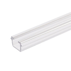 Gardinen-Inlay klar, Innenformat B gleich 9.7 H gleich 6.5mm Schlitz 6mm, 100cm