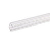 Gardinen-Inlay klar, Innenformat B gleich 9.7 H gleich 6.5mm Schlitz 6mm, 100cm